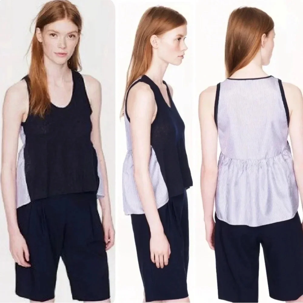 J. Crew 100% Silk 100% Linen Tank. NWOT. Medium